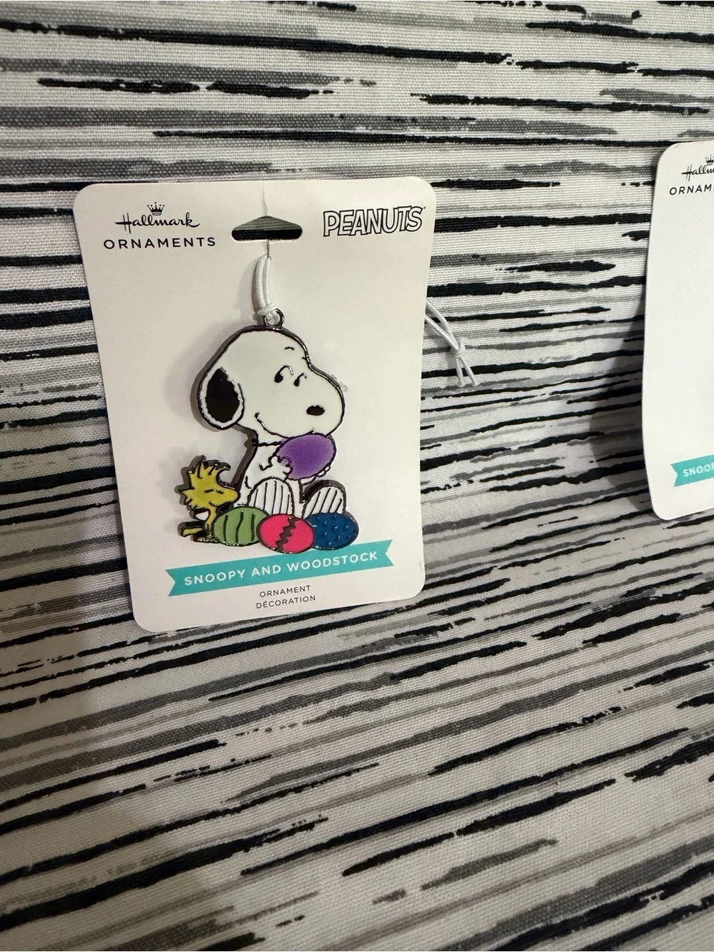 Hallmark Easter / Spring Themed Stitch, Snoopy & Woodstock, and Grogu Ornaments